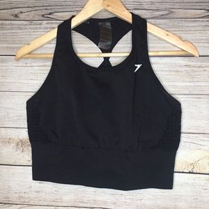 Black Longline Gymshark Sportsbra